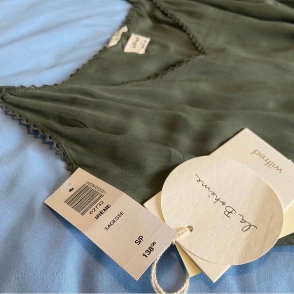 (Sold) NWT Aritzia Wilfred Irene Jumpsuit Green - Picture 4 of 5